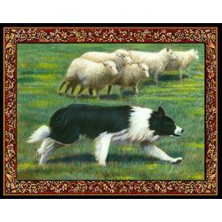 Border Collie Tapestry Placemat #1 - Single