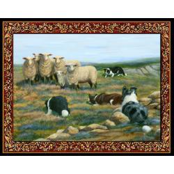 Border Collie Tapestry Placemat #4 - Single