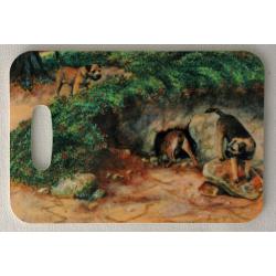 Border Terrier 3 luggage tag