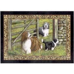 Bearded Collie Tapestry Placemat #4