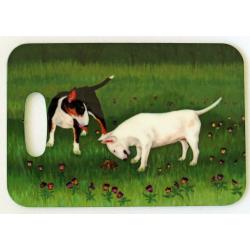 Bull Terrier 4 luggage tag