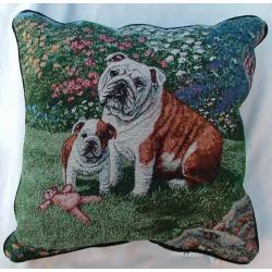 Bulldog Tapestry Pillow #4