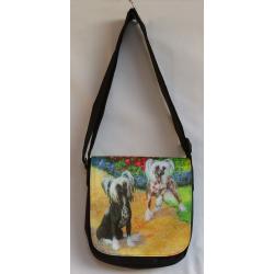 Chinese Crested 1B small messenger bag-front
