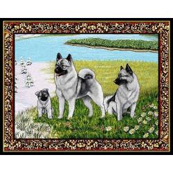 Norwegian Elkhound 2 Single Tapestry Placemat