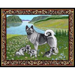 Norwegian Elkhound 3 Single Tapestry Placemat