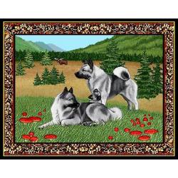 Norwegian Elkhound 4 Single Tapestry Placemat