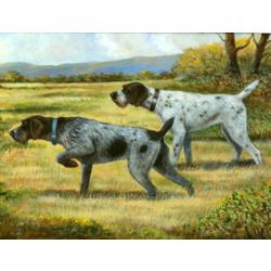 German Wirehair Pointer Tempered Glass Cutting Board #1