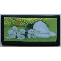 Old English Sheepdog Picture Checkbook Cover #1