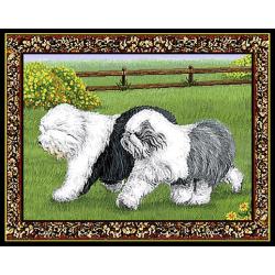 Old English Sheepdog Single Tapestry Placemat #2
