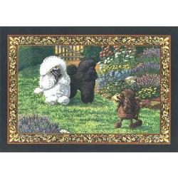 Poodle 4 Single Tapestry Placemat