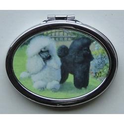 Poodle Picture Oval Compact Mirror #4A
