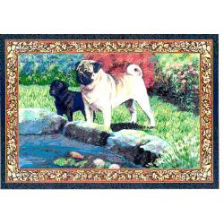 Pug 3 Single Tapestry Placemat