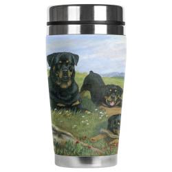 rottweiler travel mug