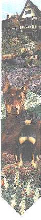 Doberman Tapestry Bell Pull