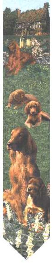 Irish Setter Tapestry Bell Pull