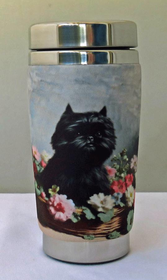 Affenpinscher travel mug - left