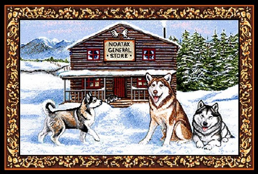 Alaskan Malamute Dog Placemat #4 - single placemat #4