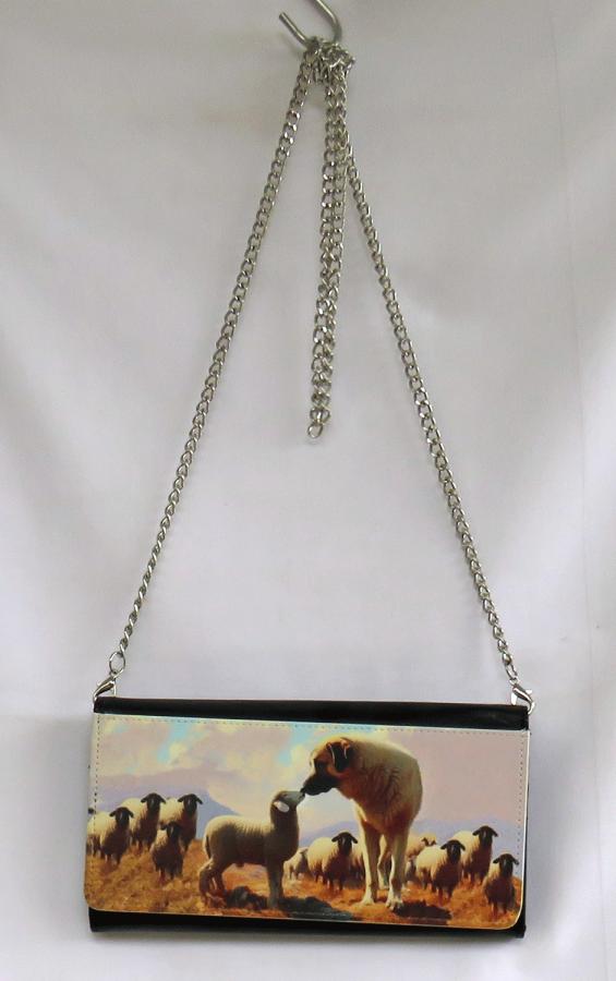 Anatolian clutch wallet with chain