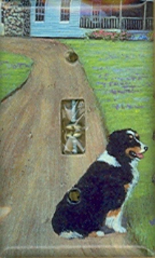 Australian Shepherd 2B Single Light Switch Plate