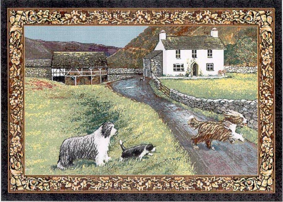 Bearded Collie Tapestry Placemat #1