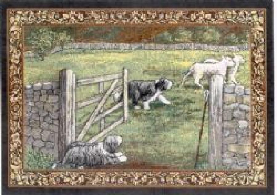 Bearded Collie Tapestry Placemat #2
