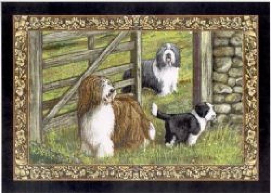 Bearded Collie Tapestry Placemat #4