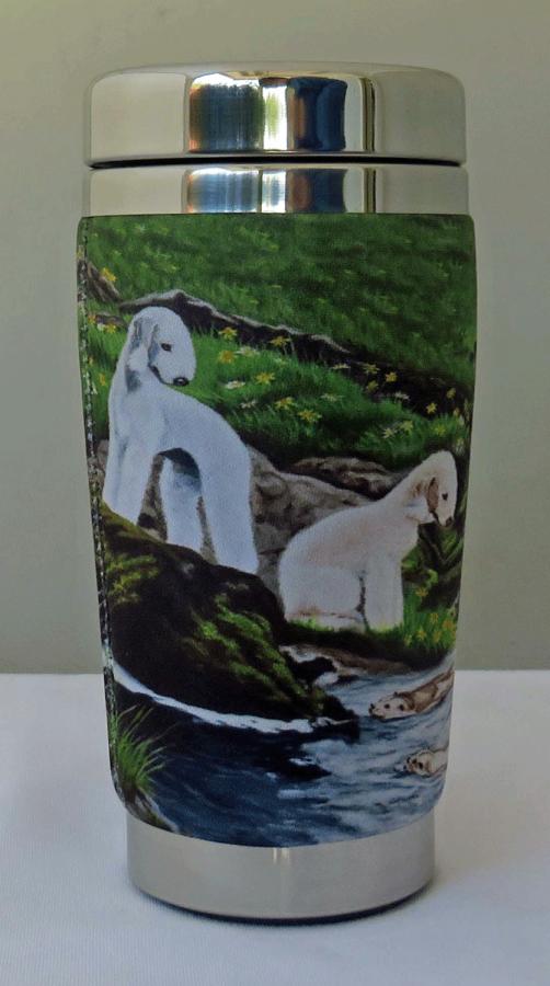Bedlington 1 travel mug left