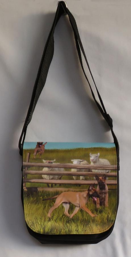 Belgian Malinois 1B messenger bag - front
