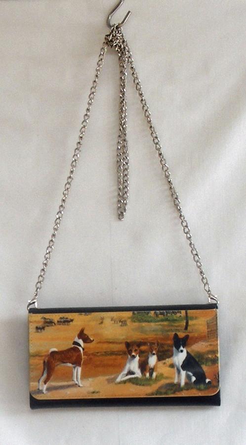 Basenji clutch wallet