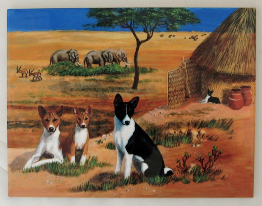 Basenji 3-tile