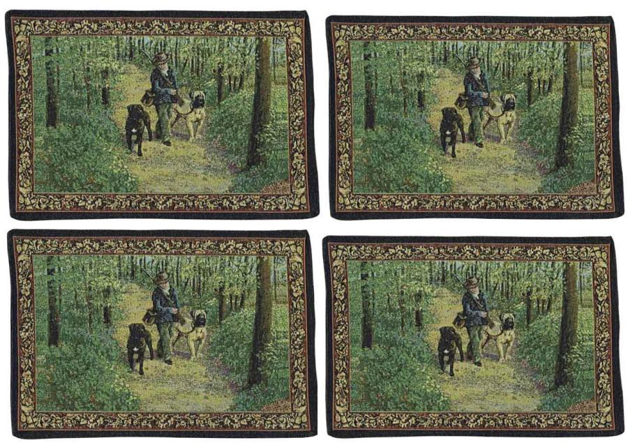 Bullmastiff placemat set