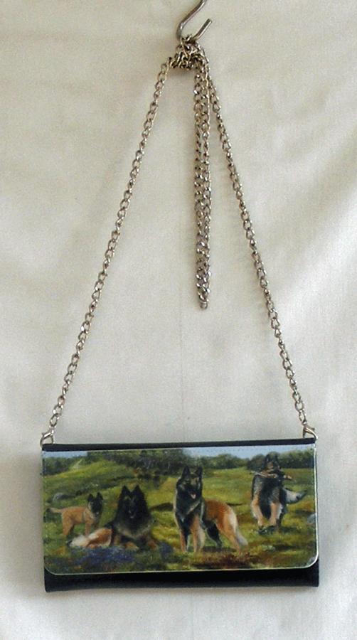 Belgian Terv 1-3 clutch bag with chain