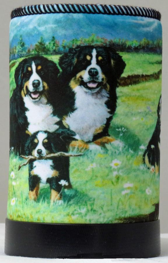 Bernese Mt Dog 4 koozie-front