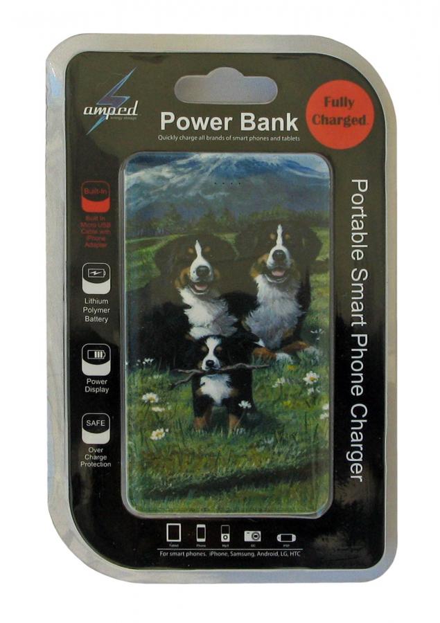 Bernese mt dog power bank 4 package