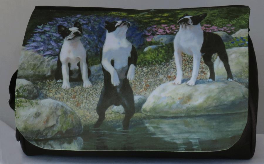 Boston Terrier 1 travel bag