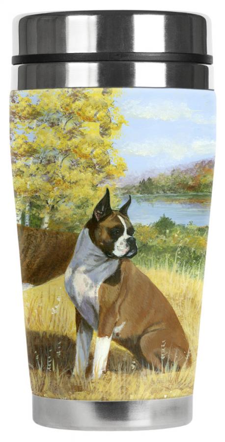 boxer travel mug