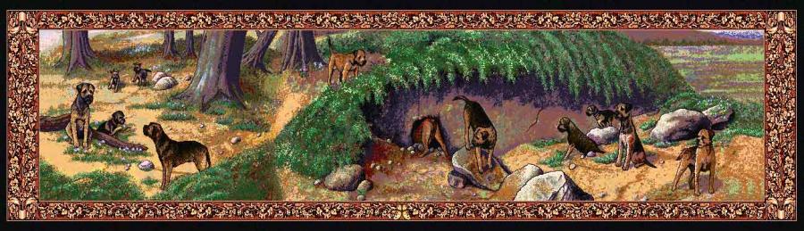 Border Terrier Table Runner