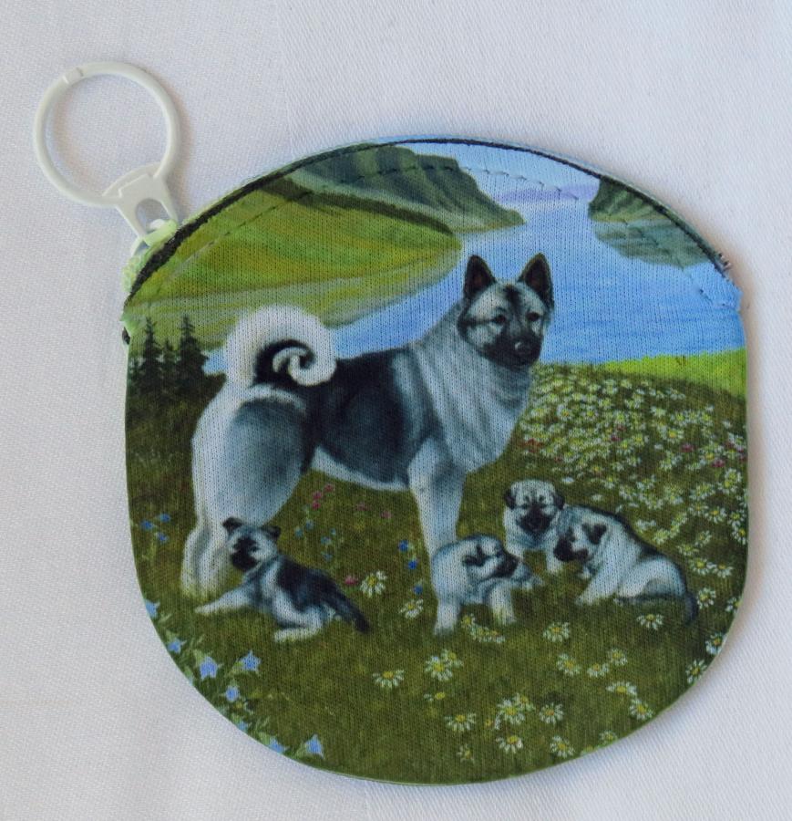 Elkhound 3 coin purse - side 1