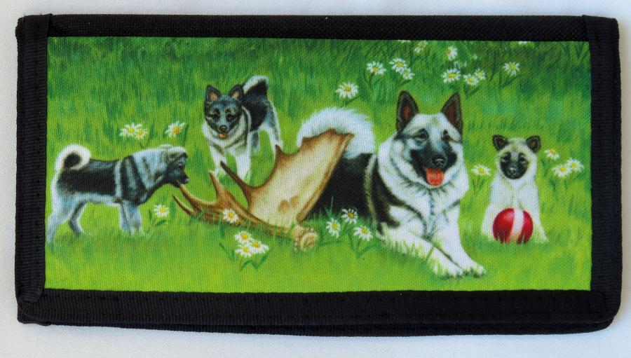 Elkhound 5 Checkbook Cover