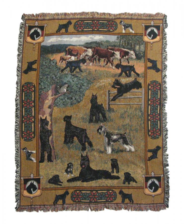 Giant Schnauzer Blanket Throw Tapestry #1 Giant Schnauzer 1-trw