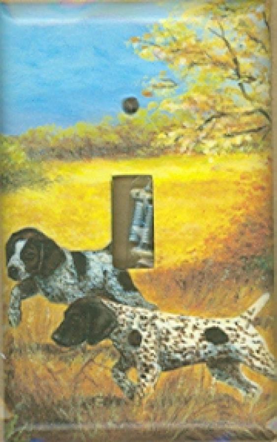 German Shorthair Picture Single Light Switch Plate #3A