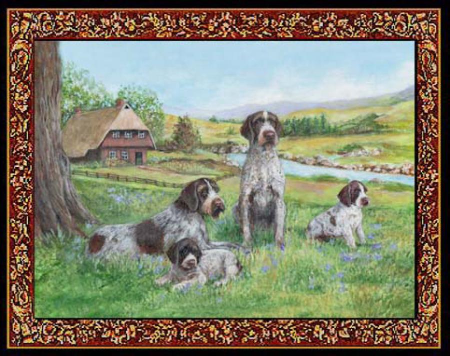 German Wirehaired Pointer Tapestry Placemat #2 Single