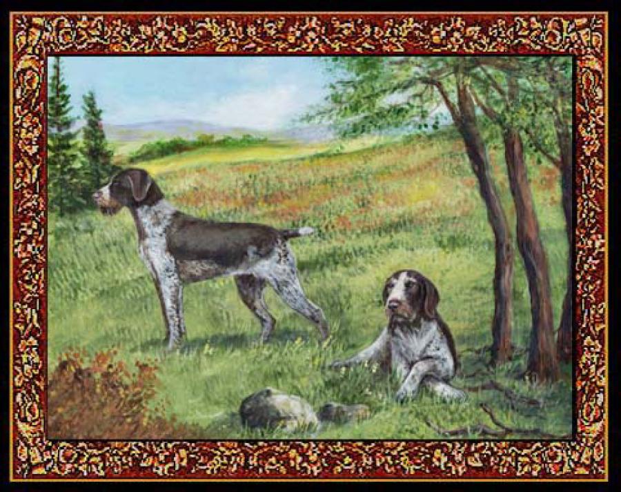 German Wirehaired Pointer Tapestry Placemat #4 Single