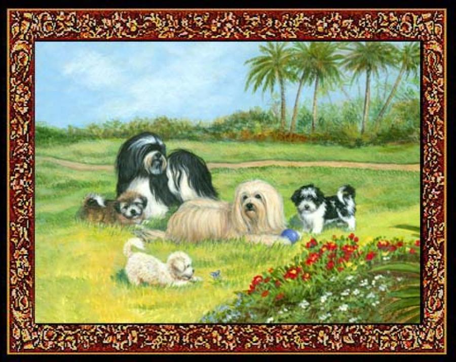 Havanese 2 Single Tapastry Placemat