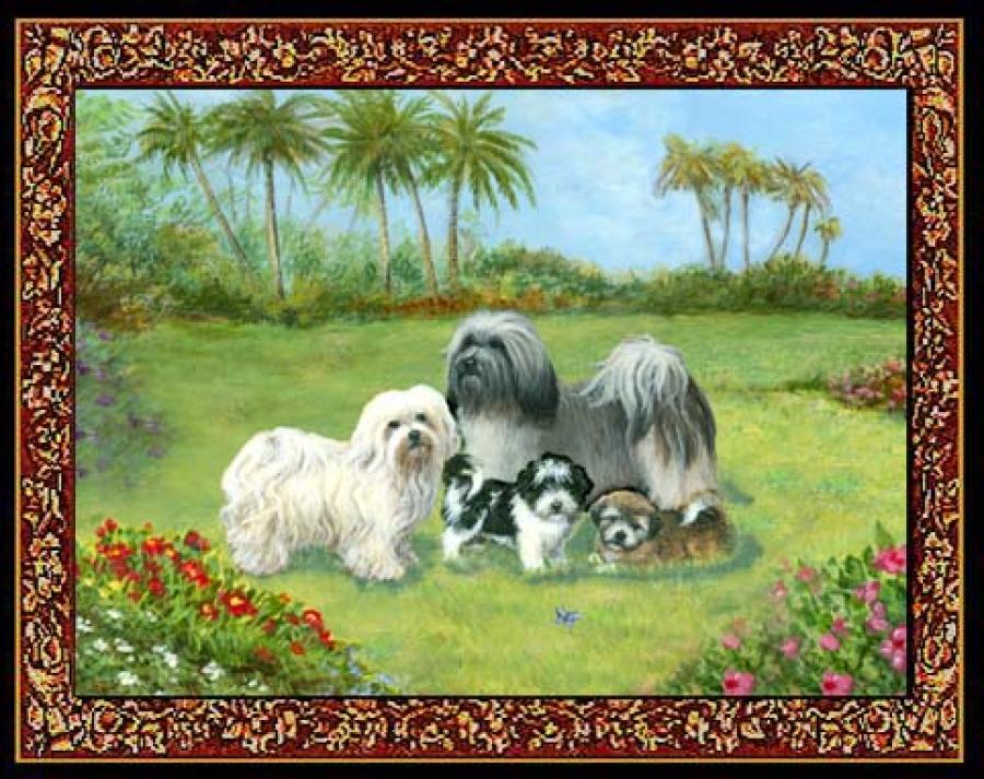 Havanese 4 Single Tapastry Placemat
