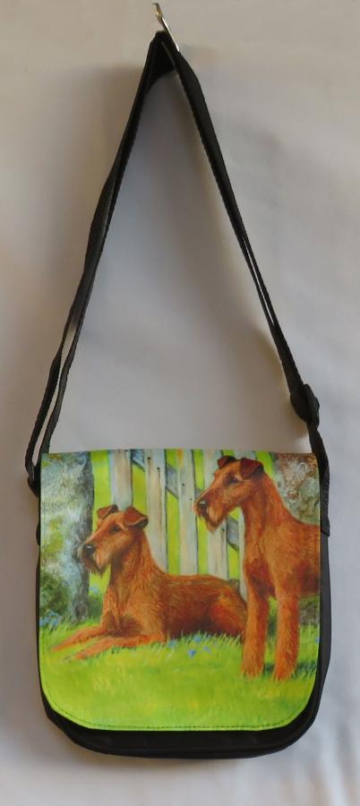 Irish Terrier 1A small messenger bag - front