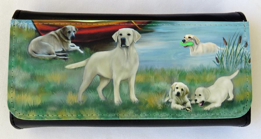 Lab, yellow 4 glasses case
