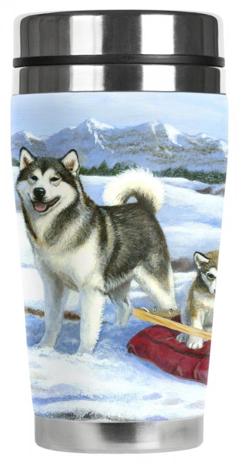 Alaskan Malamute Travel Mug #3 Malamute travel mug