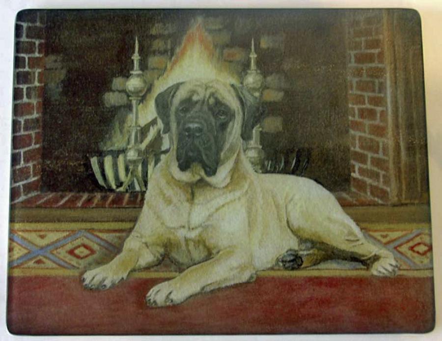 English Mastiff 1 Tempered Glass Cutting Board