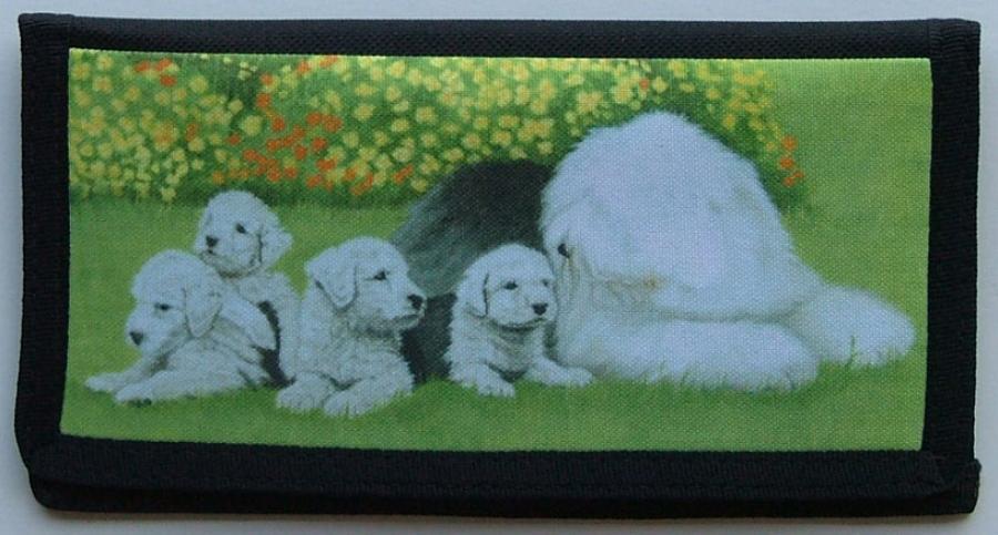 Old English Sheepdog Picture Checkbook Cover #1